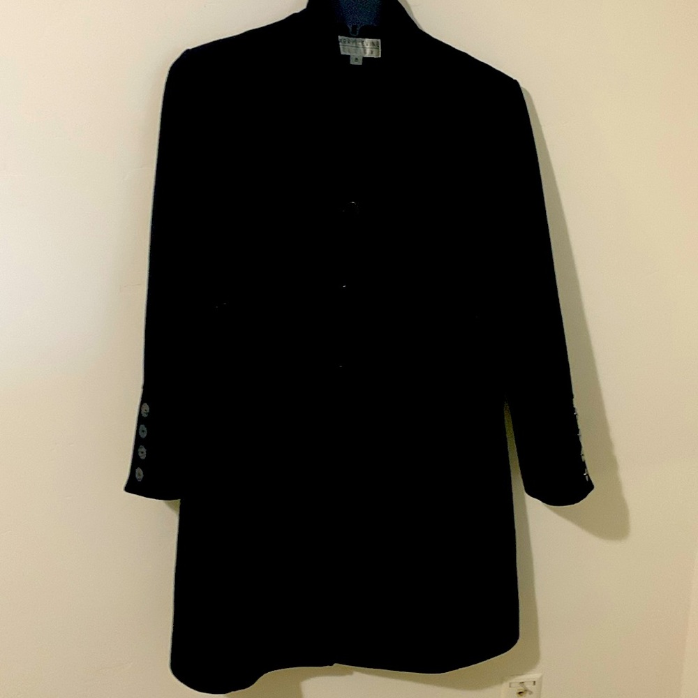Dress Coat - Black, Lambs-wool & Cashmere coat
